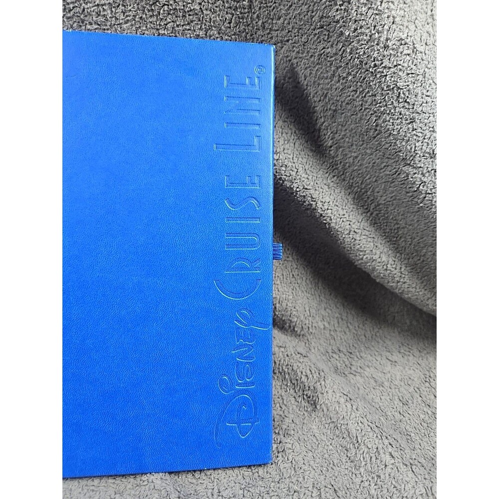Disney Cruise Line Blue Faux Leather Hardcover Journal Notebook